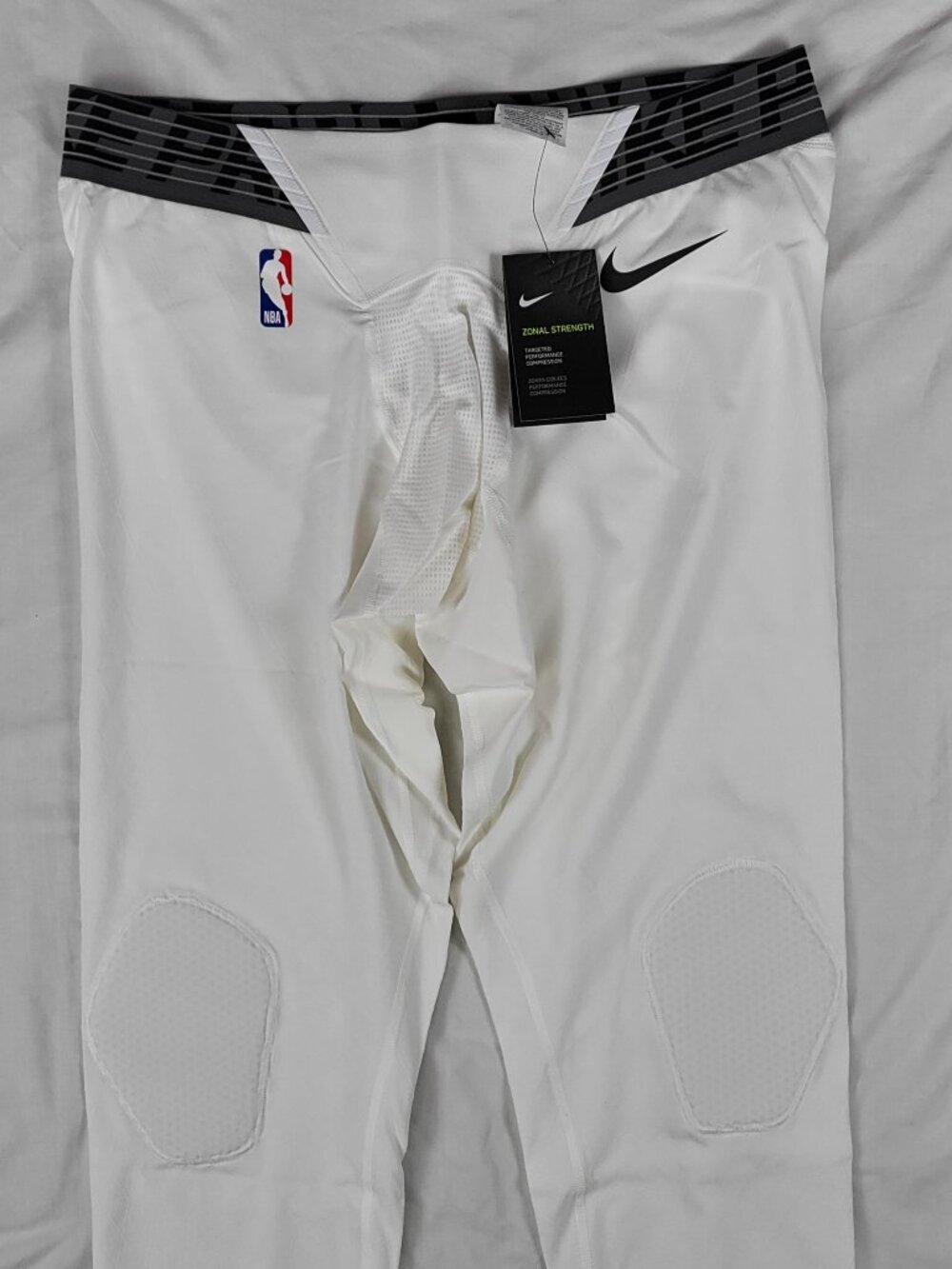 Nike Compression Pants 3XL White Zonal Strength Basketball NBA Workout Gym